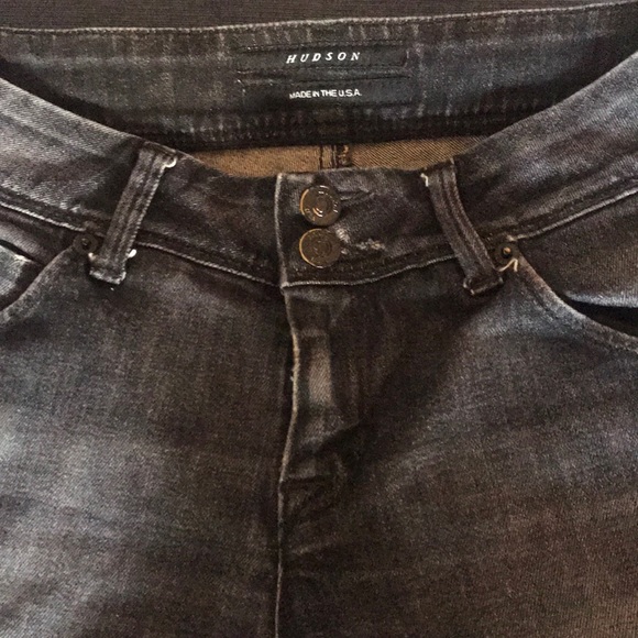 Dark blue distressed denim jeans - Picture 3 of 5